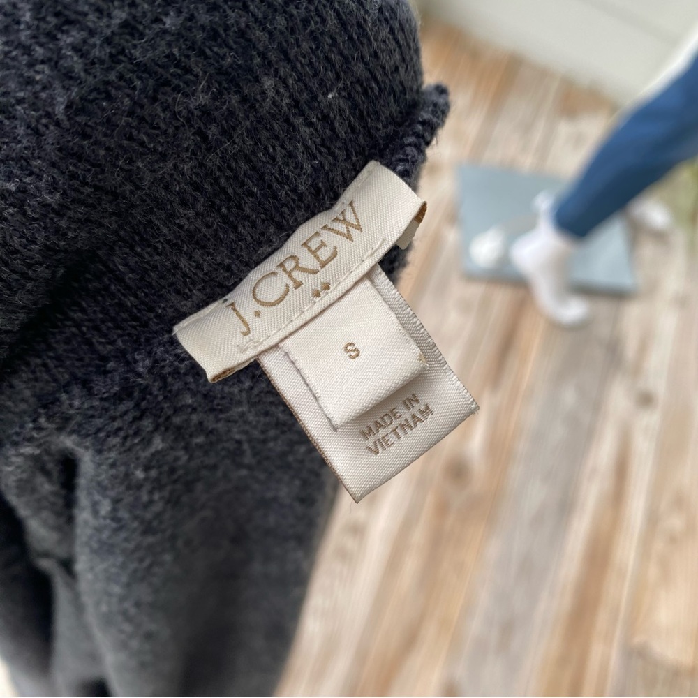 J. CREW Drapey Dark Grey Open Cardigan - Picture 7 of 7